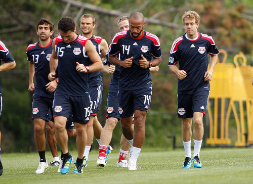 Vettel se entrenó junto a los New York Red Bulls