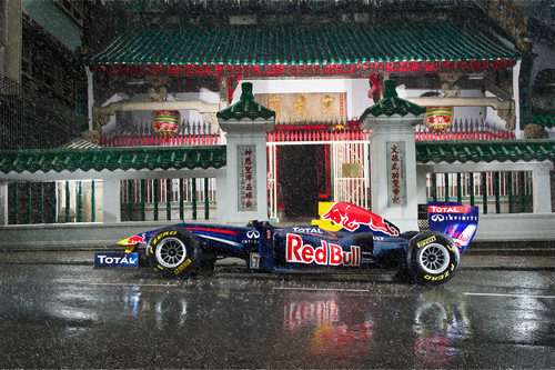 El RB5 listo para su exhibición en Hong Kong