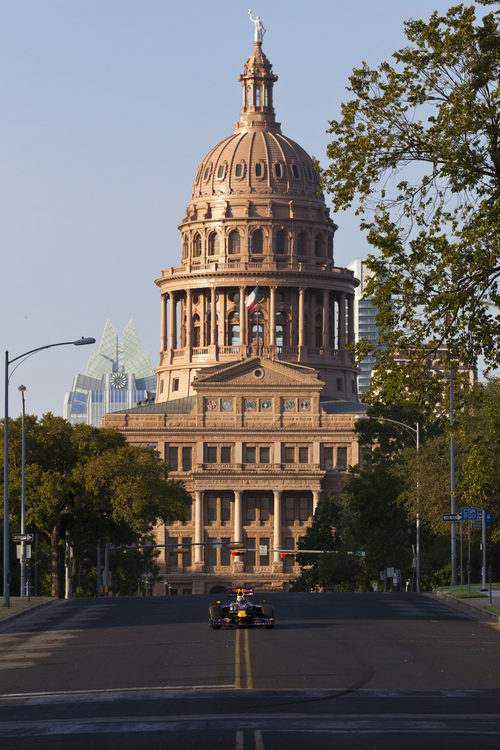 El Parlamento de Austin testigo de la exhibición de Red Bull en Texas