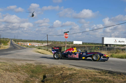 David Coulthard dirige al Red Bull al Circuito de las Américas