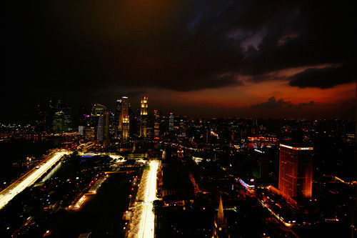 Impresinante vista de la ciudad de Singapur en 2011