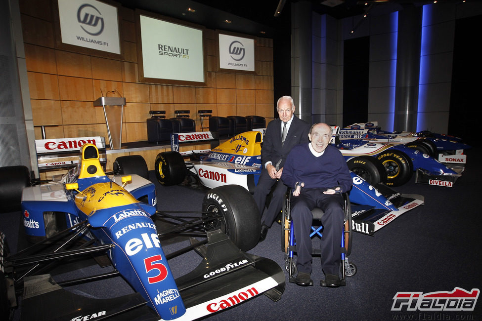 Los Williams-Renault presidieron la presentación del acuerdo