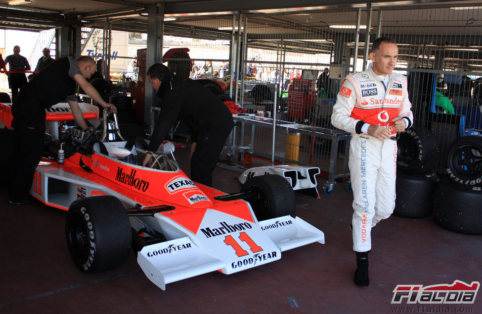 Scott Walter antes de subirse a su McLaren