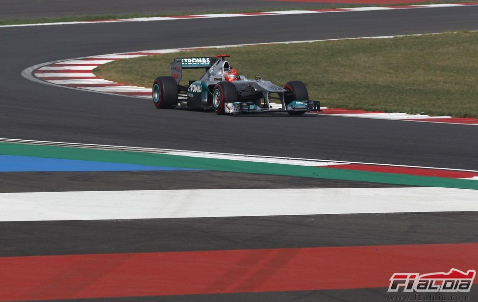 Michael Schumacher en la clasificación del GP de Corea 2011