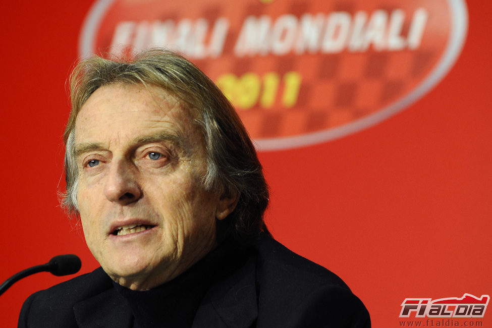 Luca di Montezemolo en las Finales Mundiales de Ferrari 2011