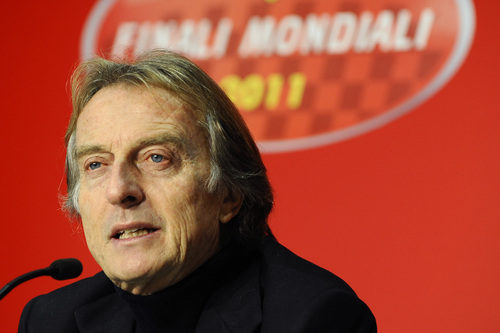 Luca di Montezemolo en las Finales Mundiales de Ferrari 2011