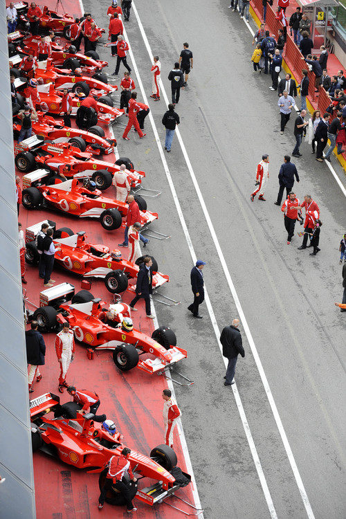 Los Ferrari de Fórmula 1 en Mugello