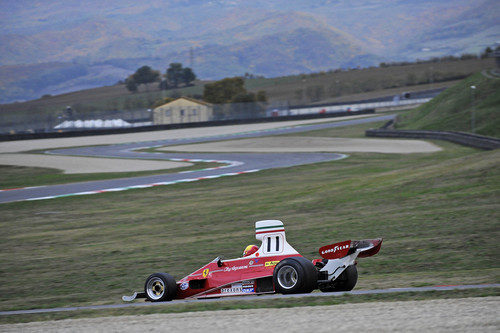 El Ferrari 312T rueda en las Finales Mundiales de Ferrari 2011