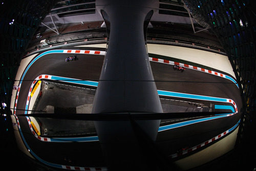 La pista de Yas Marina desde el lujoso hotel