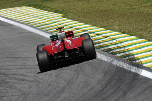 Fernando Alonso en los libres del GP de Brasil 2011