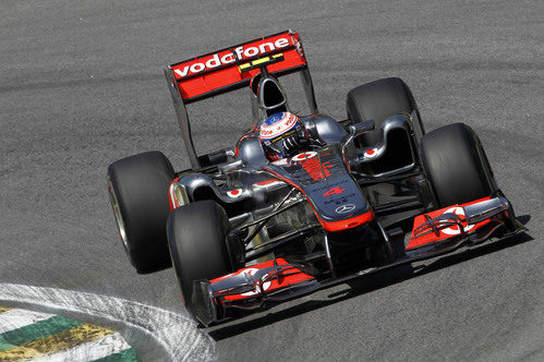 Jenson Button en los libres del GP de Brasil 2011