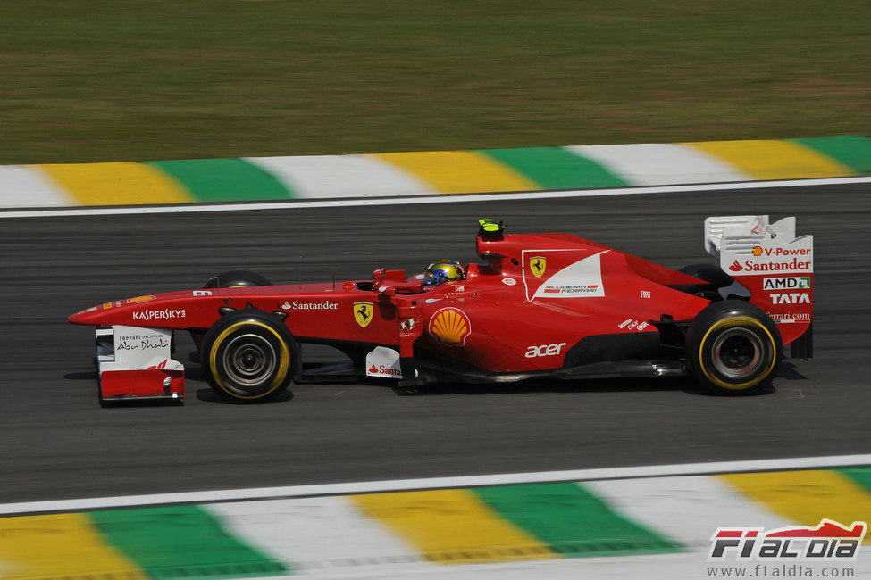 Felipe Massa en la clasificación del GP de Brasil 2011