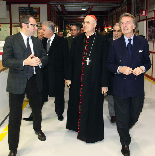 Stefano Domenicali, Su Eminencia el Cardenal Bertone y Luca di Montezemolo