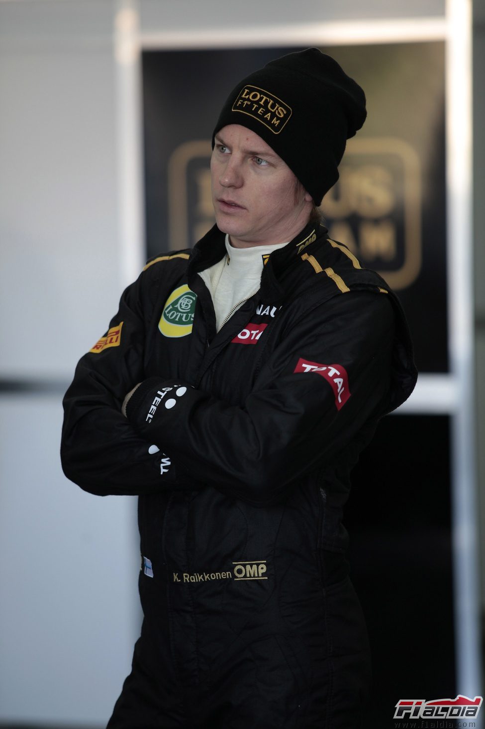 Kimi Räikkönen en su test de Cheste