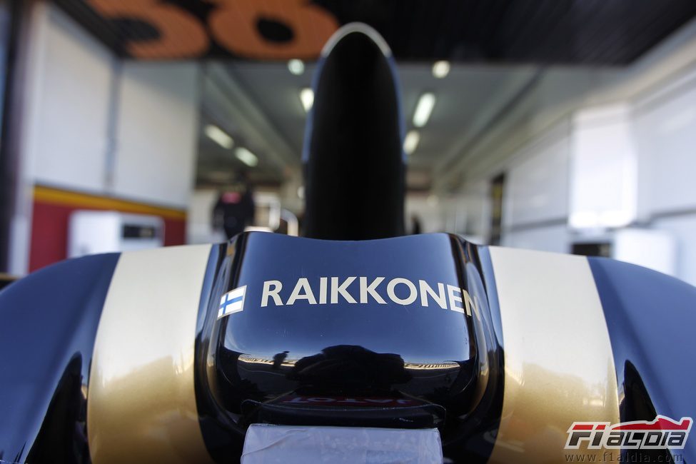 El nombre de Räikkönen en el Lotus R30