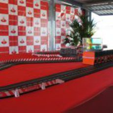 Un Scalextric en el acto de Ferrari en el Jarama