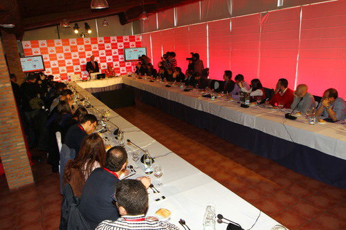 Rueda de prensa de Fernando Alonso en el Jarama