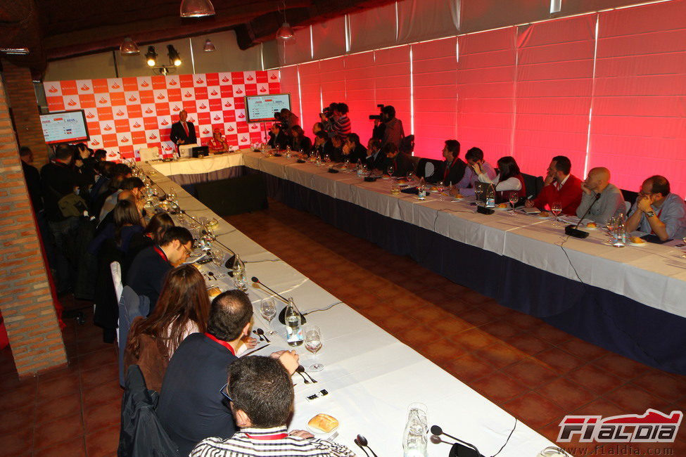 Rueda de prensa de Fernando Alonso en el Jarama