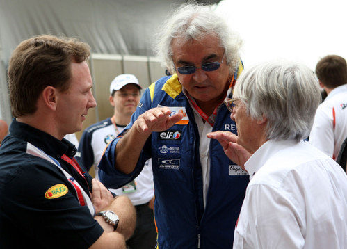 Horner, Briatore y Ecclestone