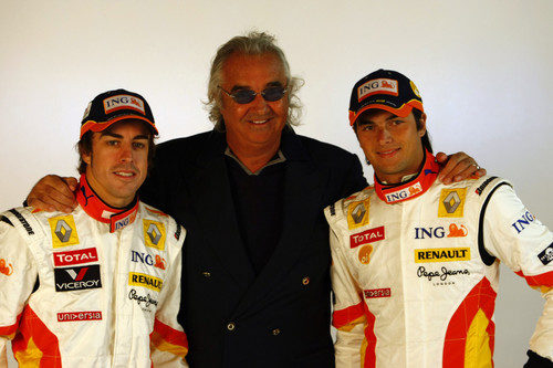 Alonso, Briatore y Piquet