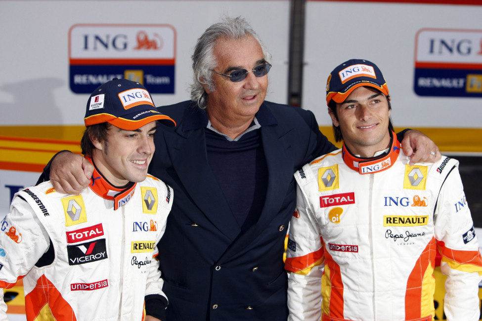 Alonso, Briatore y Piquet