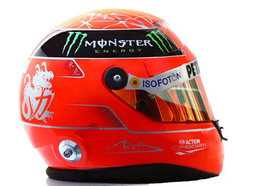 Casco de Michael Schumacher para 2012