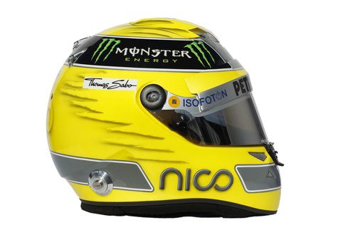 Casco de Nico Rosberg para 2012