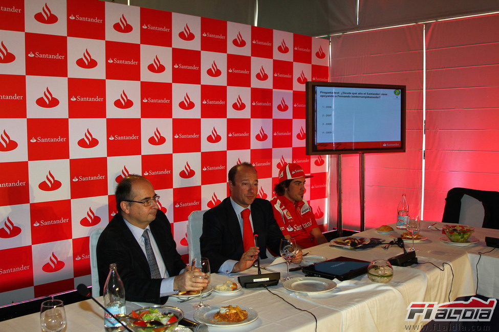 Luca Colajanni, Juan Manuel Cendoya y Fernando Alonso