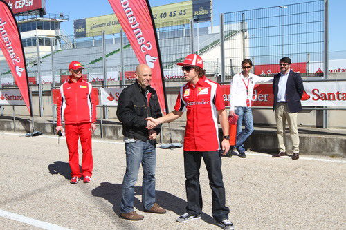 Antonio Lobato y Fernando Alonso en el Jarama