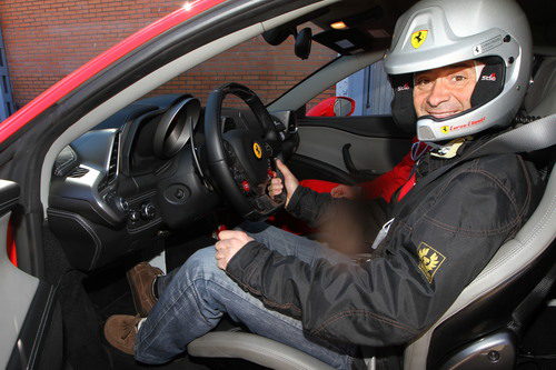 Antonio Lobato en el Ferrari 458 Italia