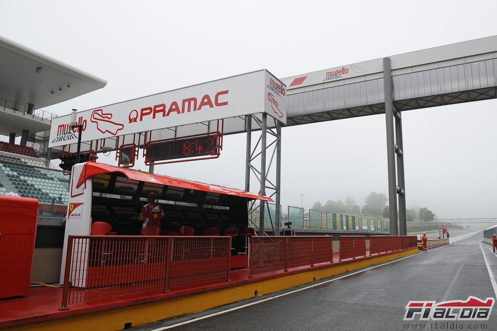 'Pit lane' del circuito de Mugello