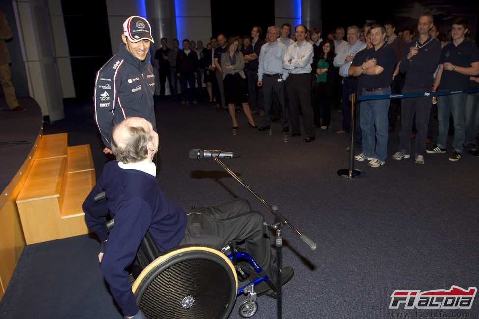 Complicidad entre Pastor Maldonado y Frank Williams