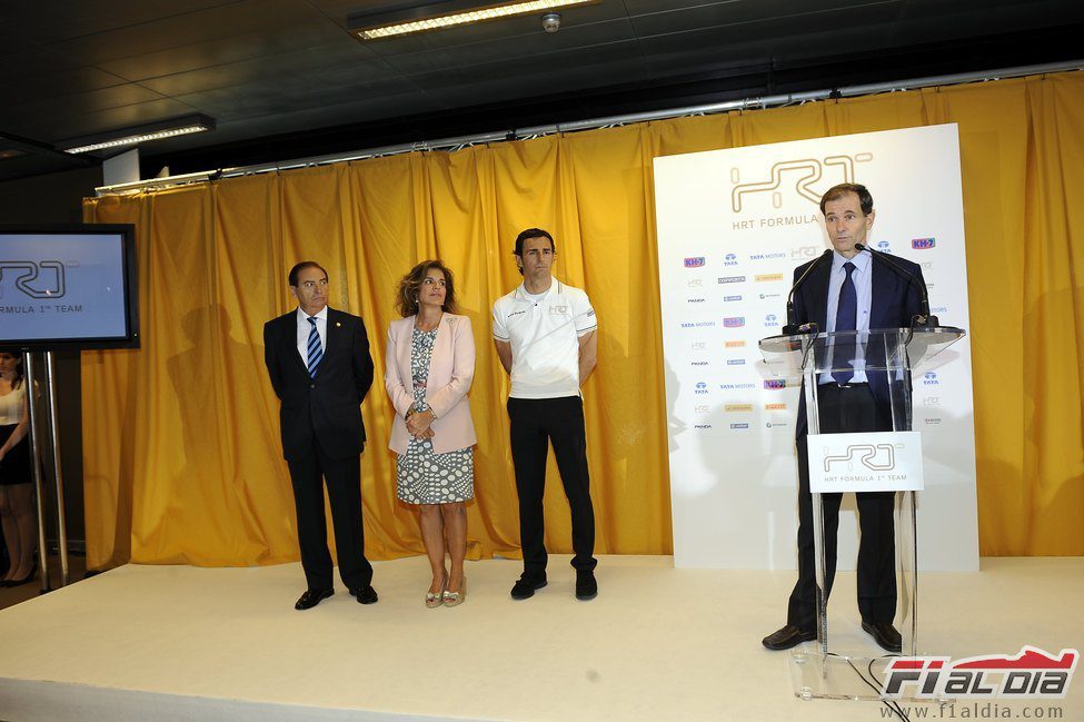 Luis Pérez-Sala en la inauguración de la Caja Mágica