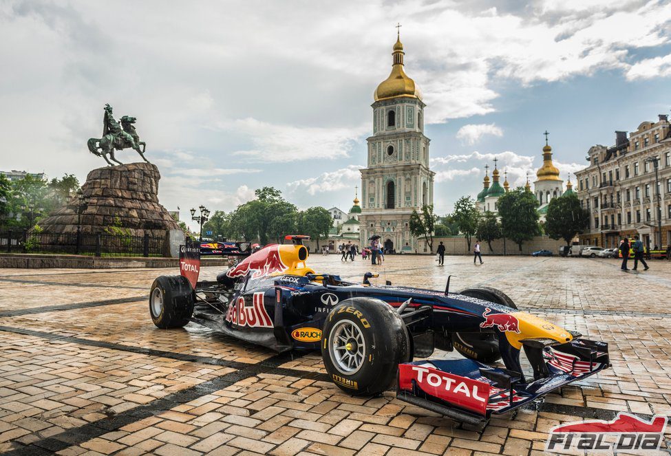 El monoplaza de Red Bull en Kiev