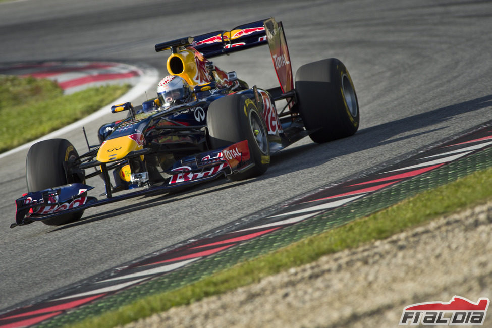 Thomas Morgenstern rueda con el monoplaza en el Red Bull Ring