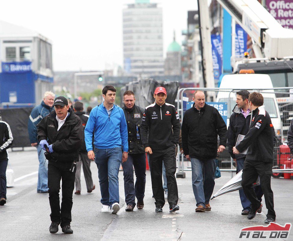 Jenson Button en Dublín