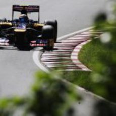 Jean-Eric Vergne pilota el STR7 en el circuito canadiense