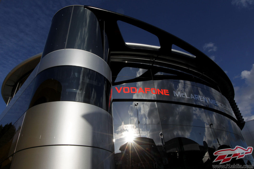 'Motorhome' de McLaren en Spa 2012