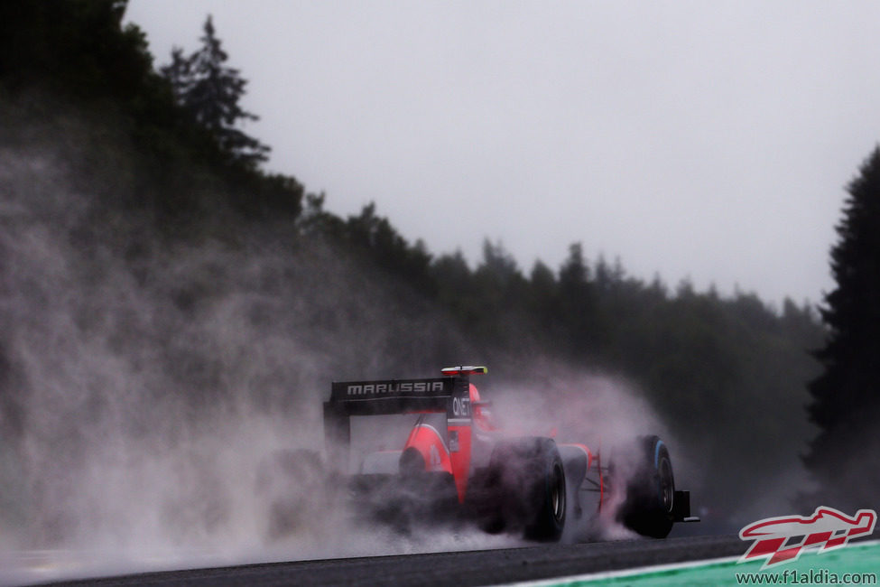 El Marussia de Charles Pic lideró los libres 2 del GP de Bélgica 2012