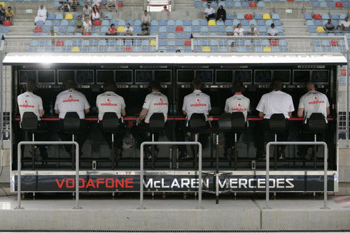 El muro de McLaren