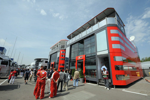 Paddock de Ferrari