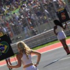 La 'pit babe' de Senna en el Circuito de las Américas