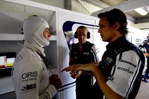 Rosberg y Sam Michael