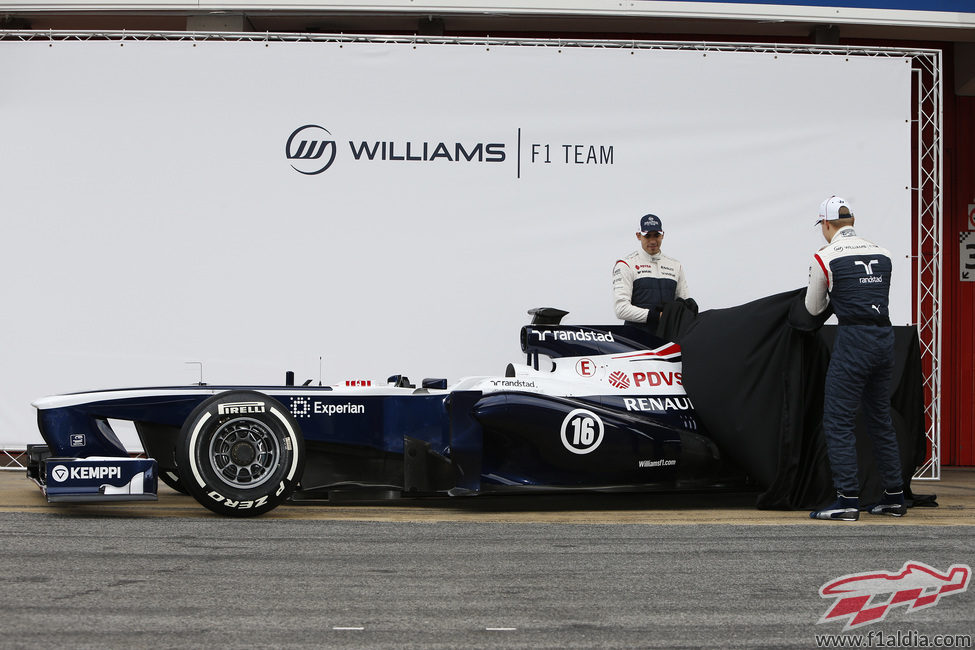 El FW35, presentado en el Circuit de Catalunya