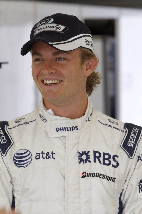 Rosberg en su box