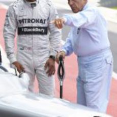 Silverstone acoge a Lewis Hamilton y Stirling Moss