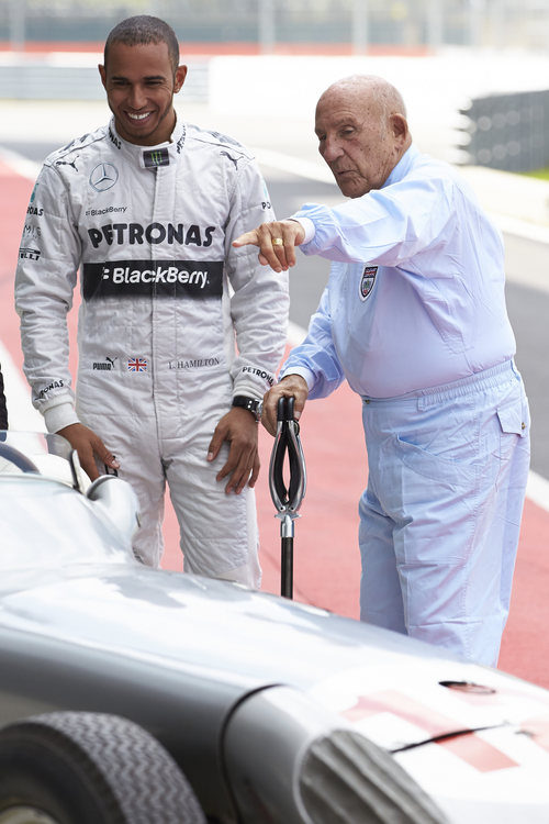 Silverstone acoge a Lewis Hamilton y Stirling Moss