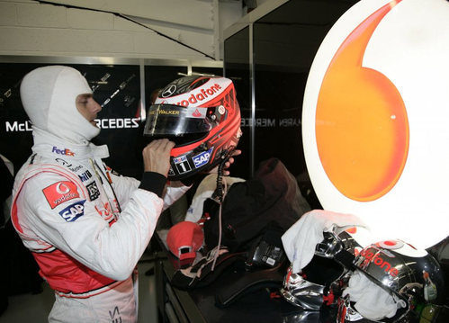 Kovalainen con su casco