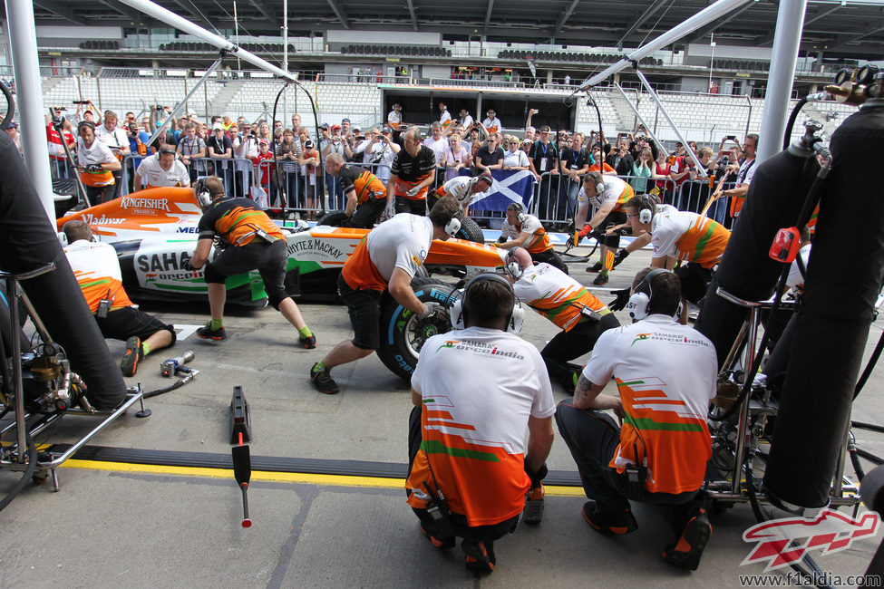 Mucho trabajo en Force India