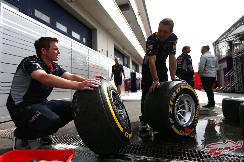 Limpieza de neumáticos Pirelli